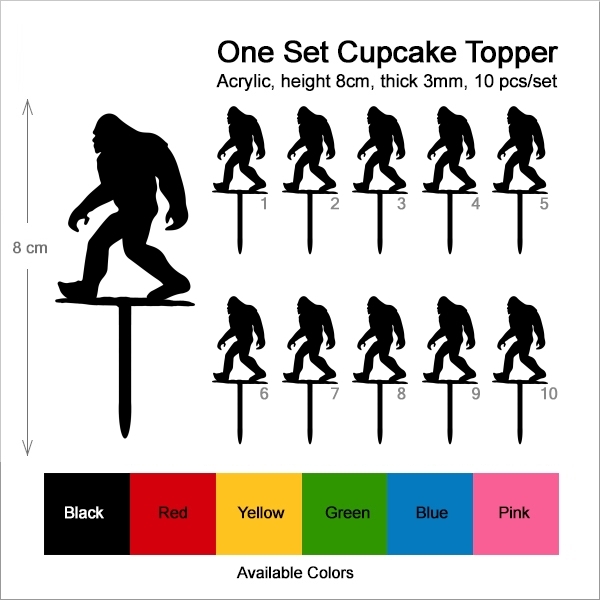 Bigfoot Walking Cupcake