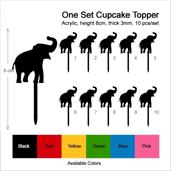 Baby Elephant Cupcake