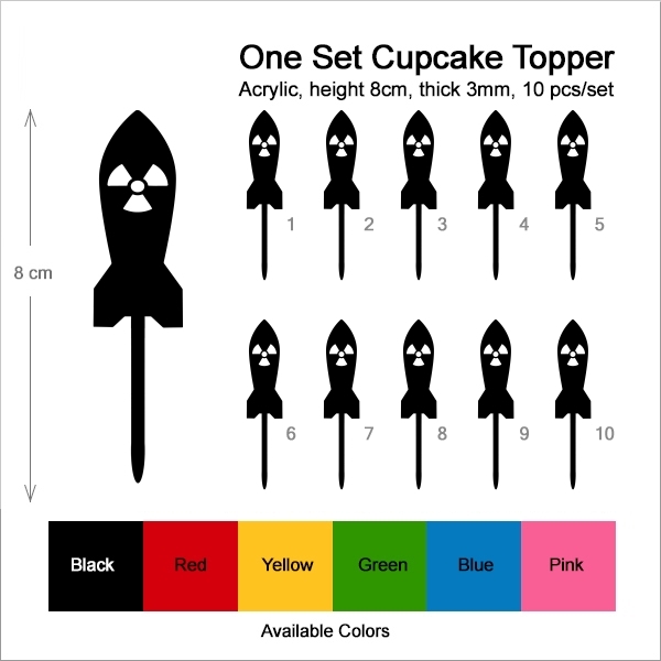 Nuclear Atomic Bomb Cupcake