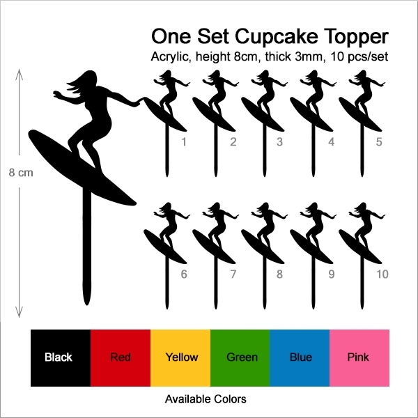 Surfer Girl Cupcake