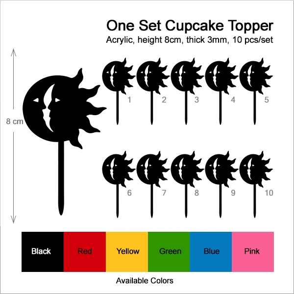 Moon Sun Cupcake