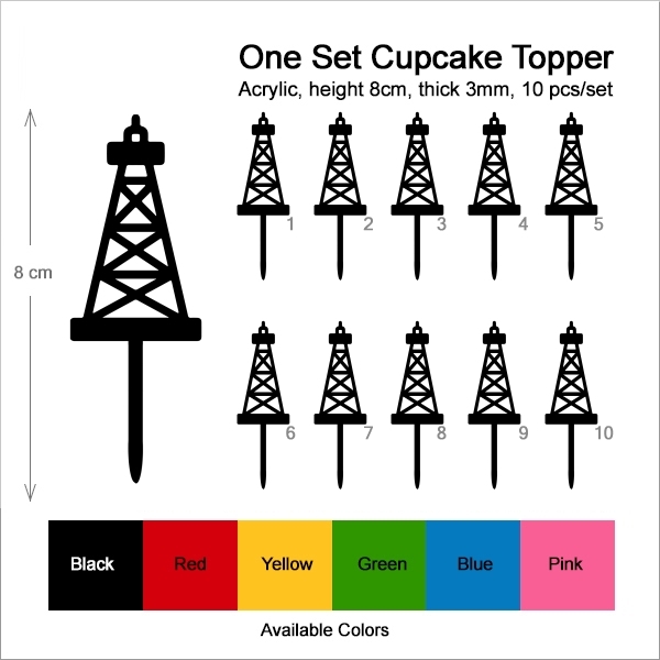 Petroleum Tower Derrick Cupcake