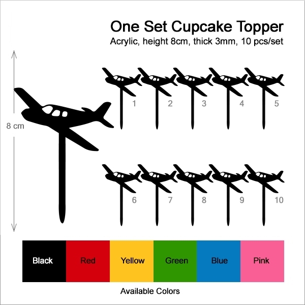 Airplane Aircraft Cupcake