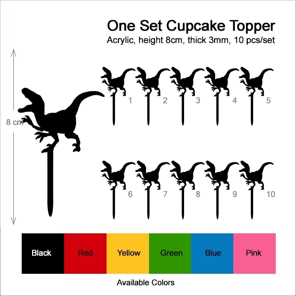 Raptor Dinosaur Cupcake