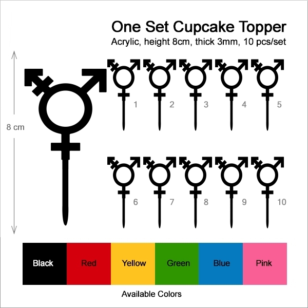 Transgender LGBT Cupcake