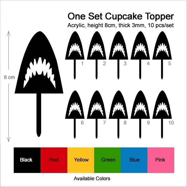 Jaw Shark Teeth Cupcake