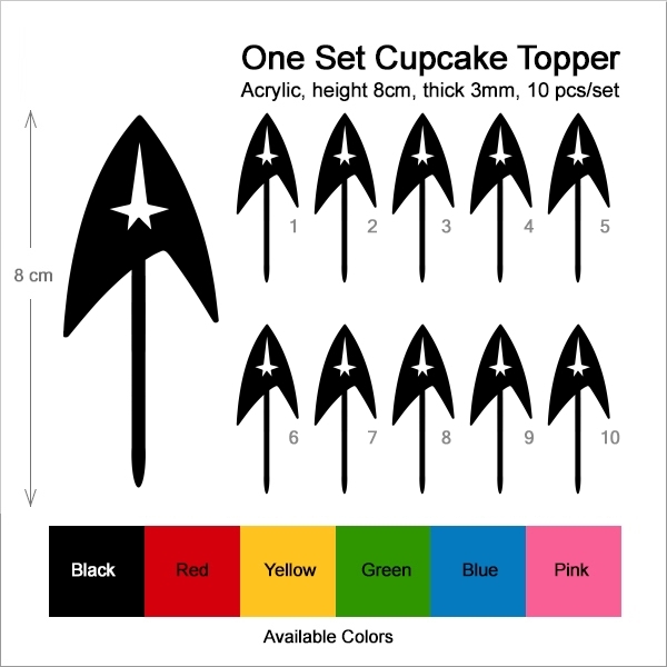 Star Trek Symbol Cupcake