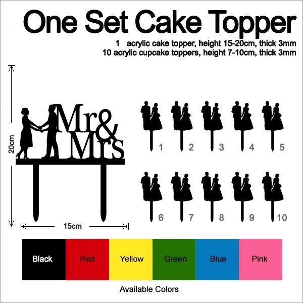 Desciption Mr and Mrs Couple Cupcake