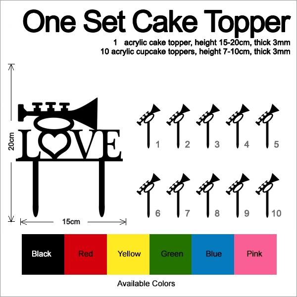 Desciption Love Trumpet Cupcake