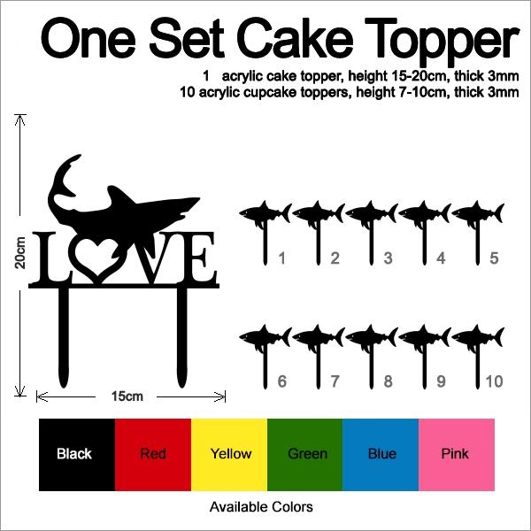 Desciption Love Shark Cupcake