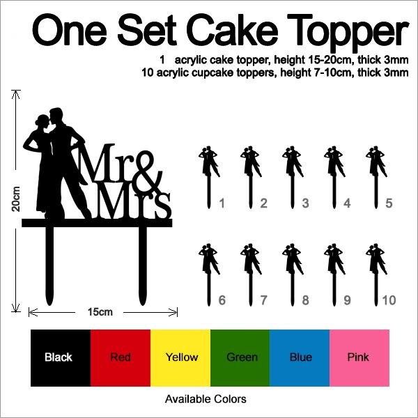 Desciption Mr and Mrs Couple Cupcake