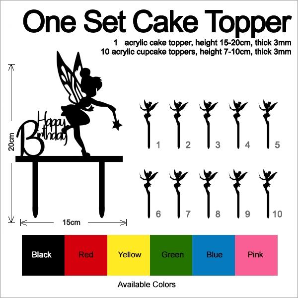 Desciption Happy Birthday Tinkerbell Peter Pan Cupcake
