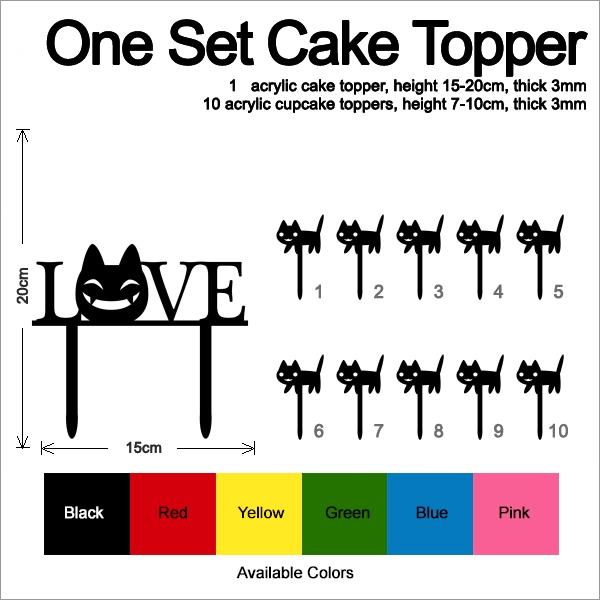 Desciption Love Halloween Cat Cupcake
