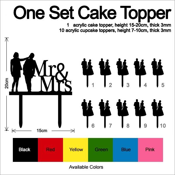 Desciption Mr and Mrs Romantic Moment Cupcake