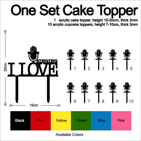 Desciption I Love Singing Cupcake