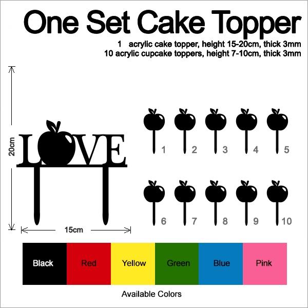 Desciption Love Apple Cupcake