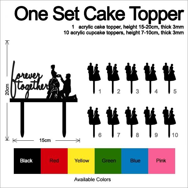 Desciption Forever Together Propose Marry Cupcake
