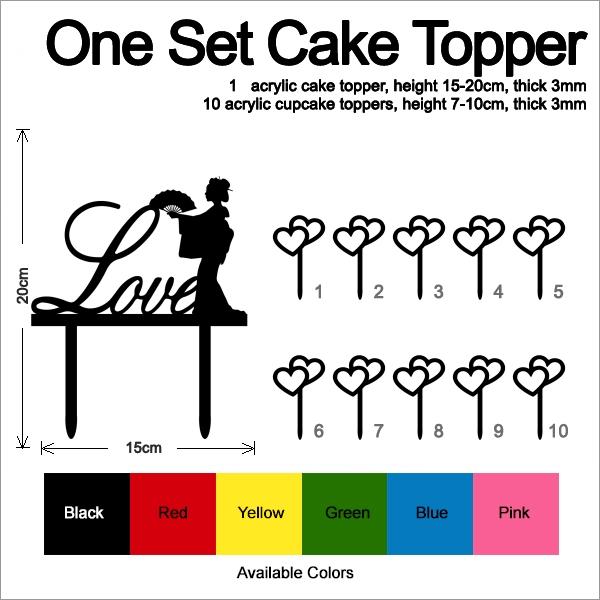 Desciption Love Kimono Geisha Cupcake