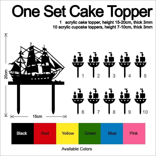 Desciption Pirate Ship Cupcake
