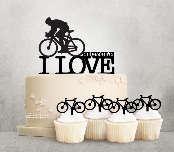 Desciption I Love Bicycle Cupcake