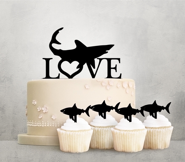 Desciption Love Shark Cupcake