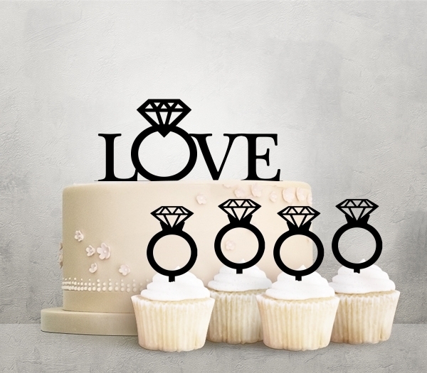 Desciption Love Diamond Ring Cupcake
