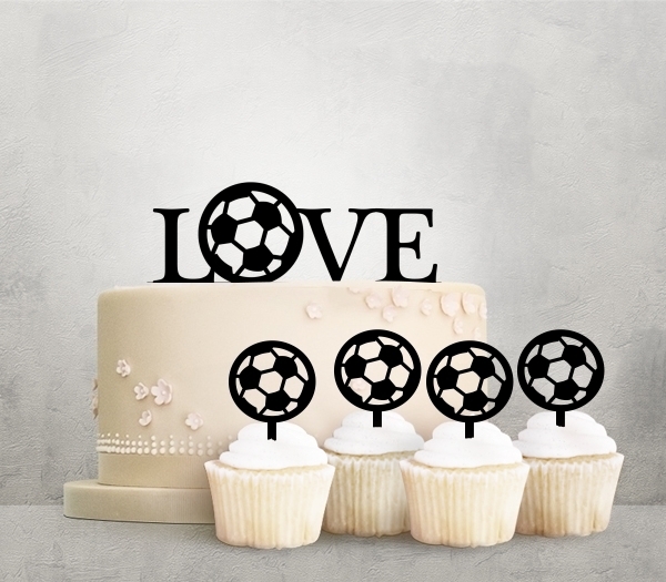 Desciption Love Football Cupcake