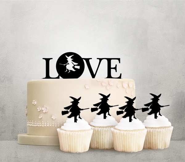 Desciption Love Halloween Witch Cupcake