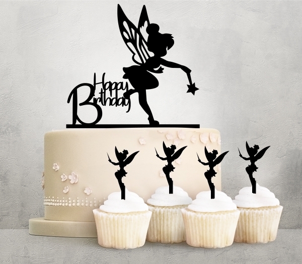 Desciption Happy Birthday Tinkerbell Peter Pan Cupcake