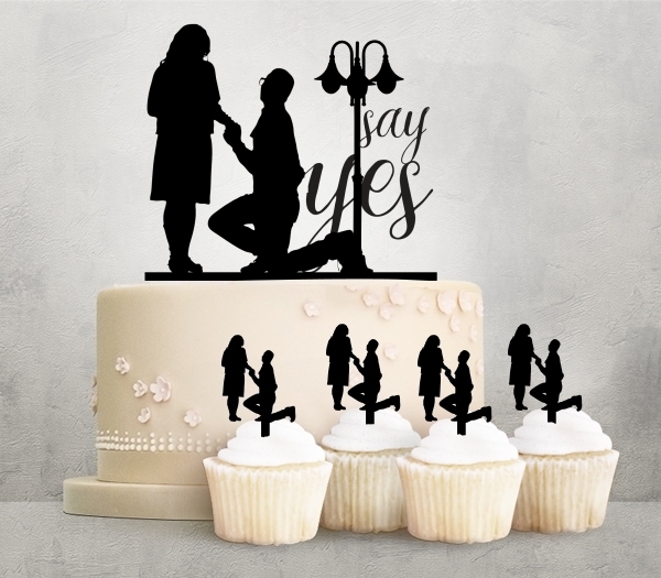 Desciption Say Yes Propose Cupcake