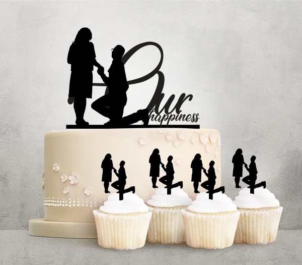 Desciption Our Happiness Propose Cupcake