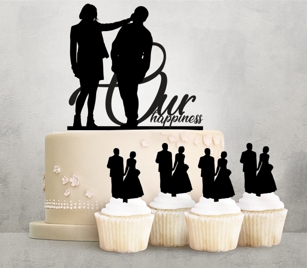 Desciption Our Happiness Romantic Moment Cupcake