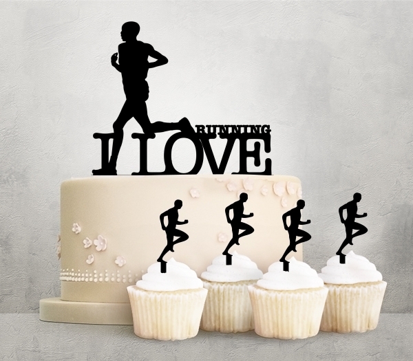 Desciption I Love Running Cupcake