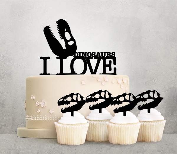 Desciption I Love Dinosaurs Cupcake