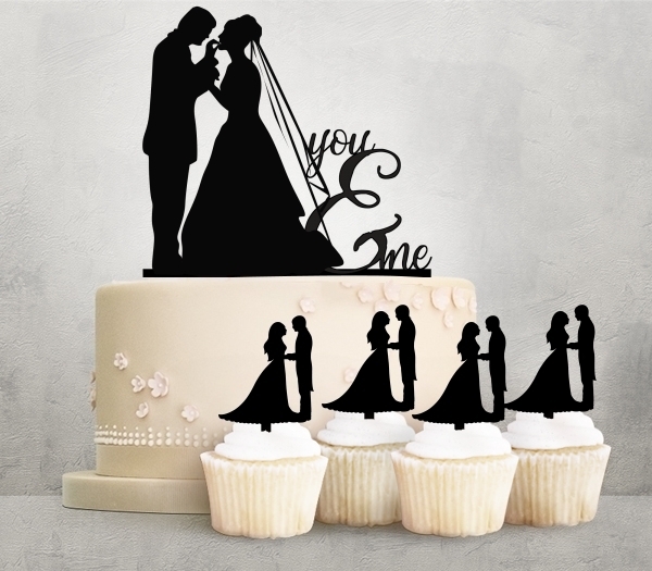 Desciption You and Me Marriage Couple Cupcake