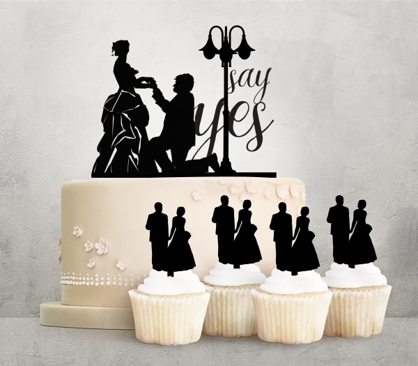 Desciption Say Yes Propose Marry Cupcake