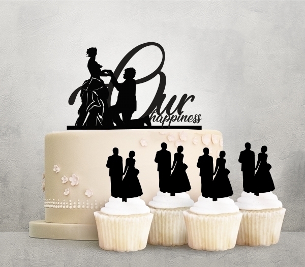 Desciption Our Happiness Propose Marry Cupcake