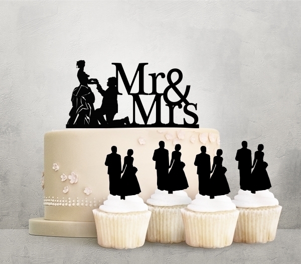 Desciption Mr and Mrs Propose Marry Cupcake