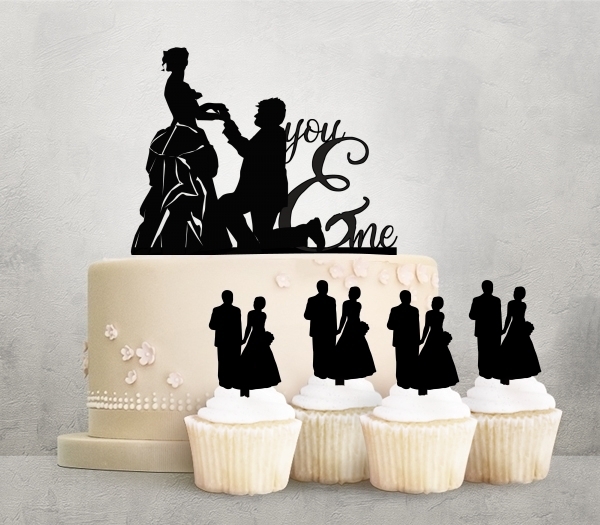 Desciption You and Me Propose Marry Cupcake