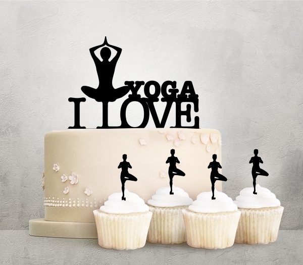 Desciption I Love Yoga Cupcake