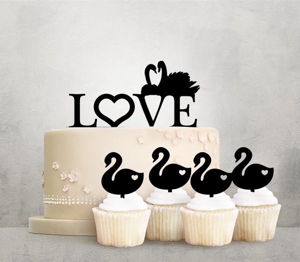 Desciption Love Swan Cupcake