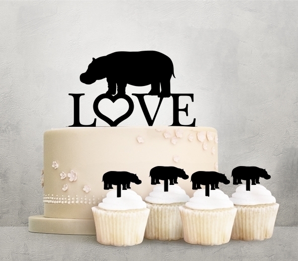 Desciption Love Hippopotamus Cupcake