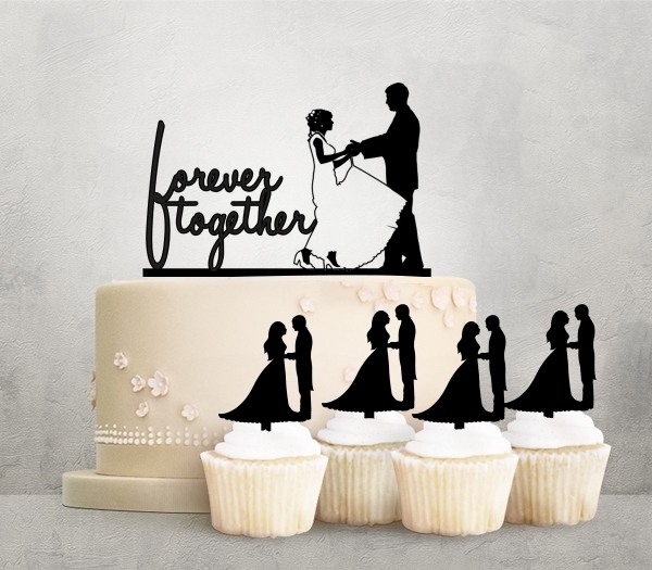 Desciption Forever Together Marry Bride Groom Cupcake