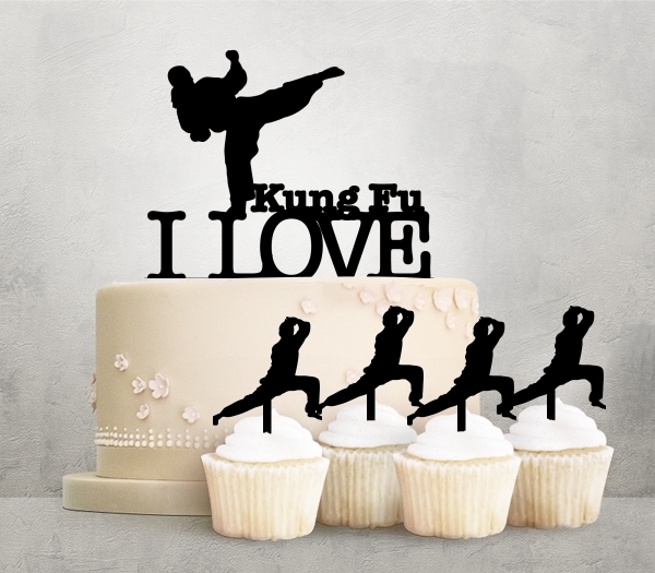 Desciption I Love Karate Cupcake