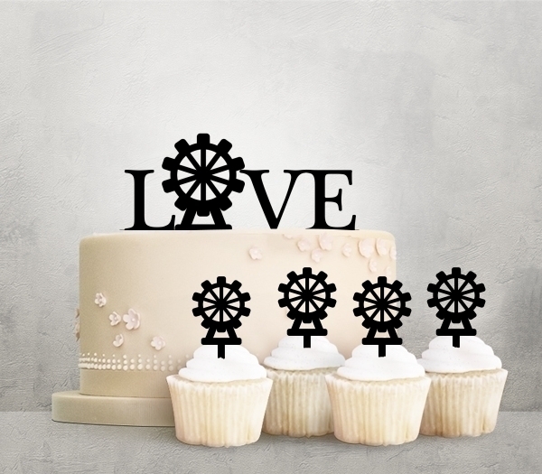 Desciption Love Ferris Wheel Cupcake