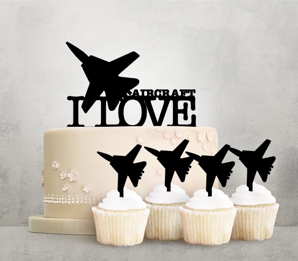 Desciption I Love Jet Fighter Cupcake