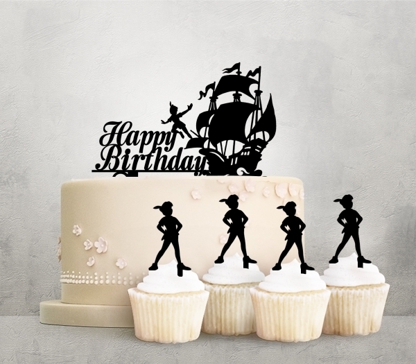 Desciption Happy Birthday Peter Pan Ship Cupcake