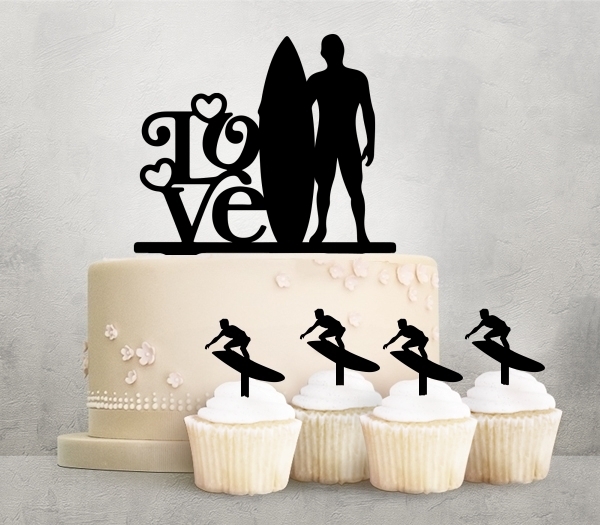 Desciption Love Surfing Cupcake