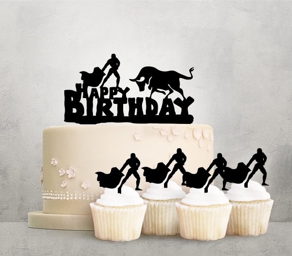 Desciption Happy Birthday Matador Bullfighting Cupcake