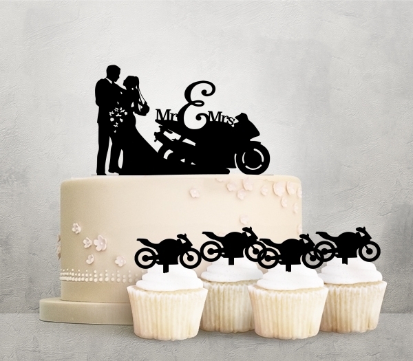 Desciption Wedding Motorcycle Racing Cupcake